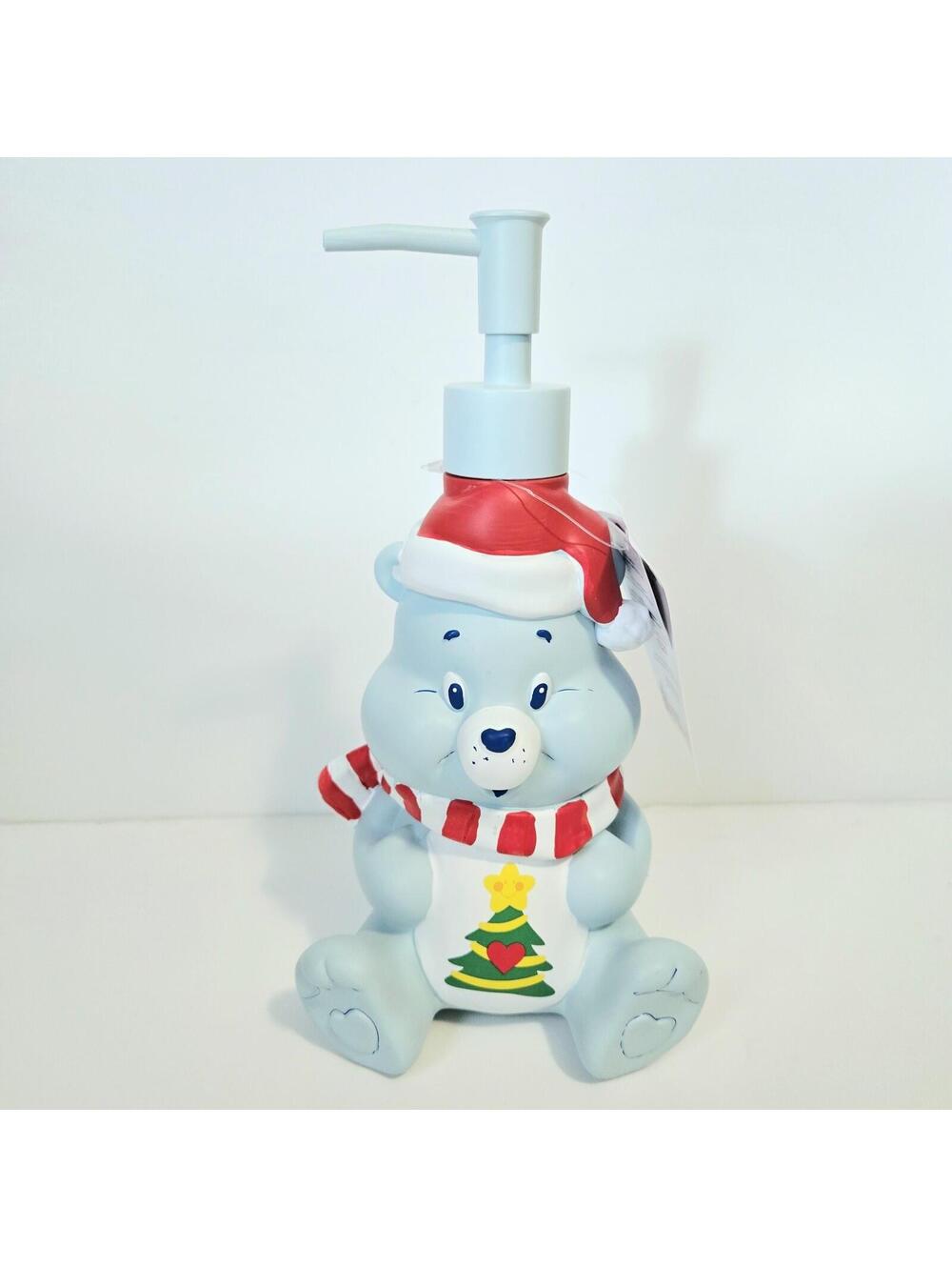 Care Bears Christmas Holiday Santa Blue Soap & Lotion Pump Dispenser NWT